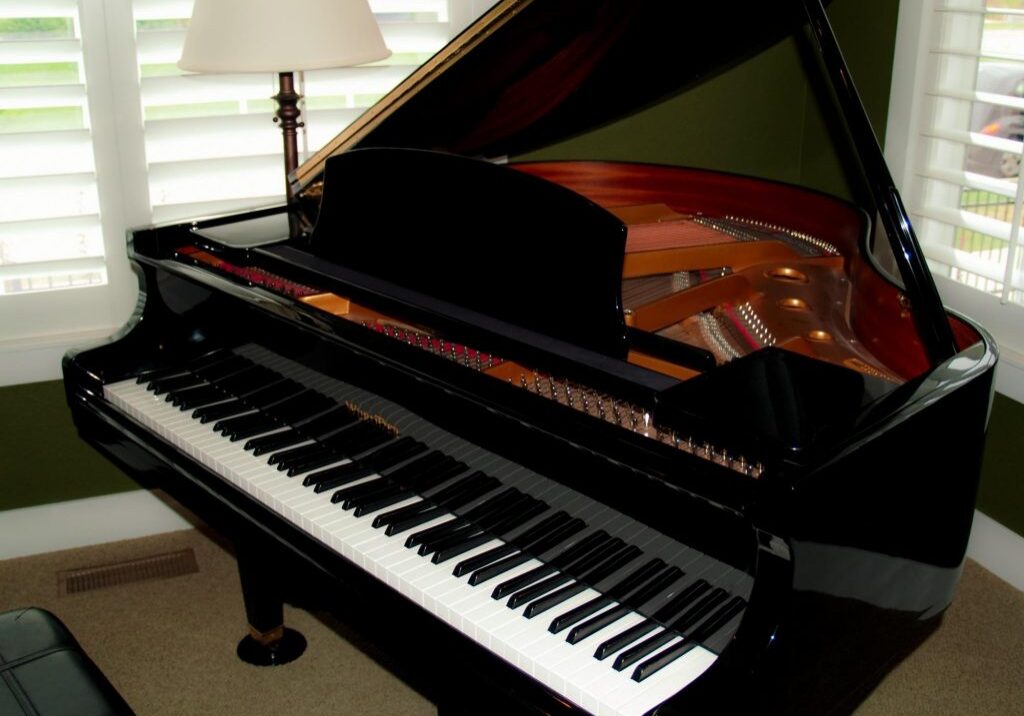 a piano ready to be played